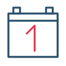 Kalender Icon für flexible Mietdauer